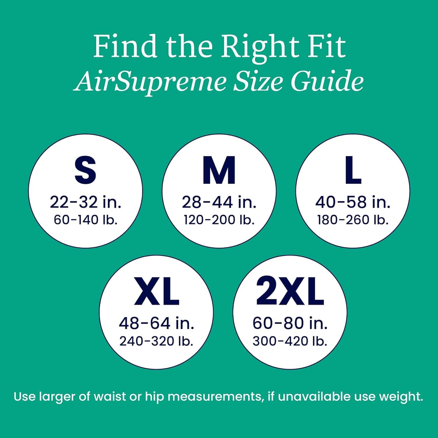 image:imageNorthShore AirSupreme Incontinence TabStyle Briefs for Men and Women Small Starter Pack4XLarge 15 Count