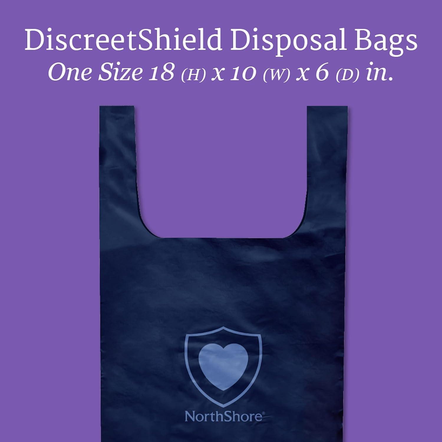 image:imageNorthShore DiscreetShield Disposal Bags for Adult Diapers 150Count Opaque Navy Scented EasyTie Handles25 Count Pack of 3