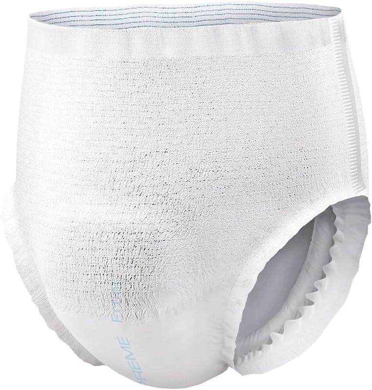 image:imageNorthShore GoSupreme Overnight PullOn Underwear 8Hour Leak Protection Small 14Count Bag Black 2232 in Waist Unisex Adult DiapersWhite