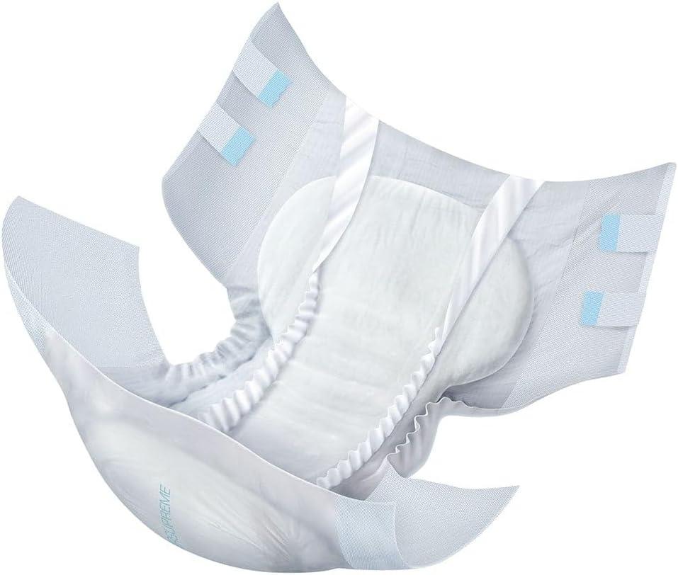 image:imageNorthShore Supreme TabStyle Briefs for Men and Women White Medium 60 CountXLarge Pack of 4