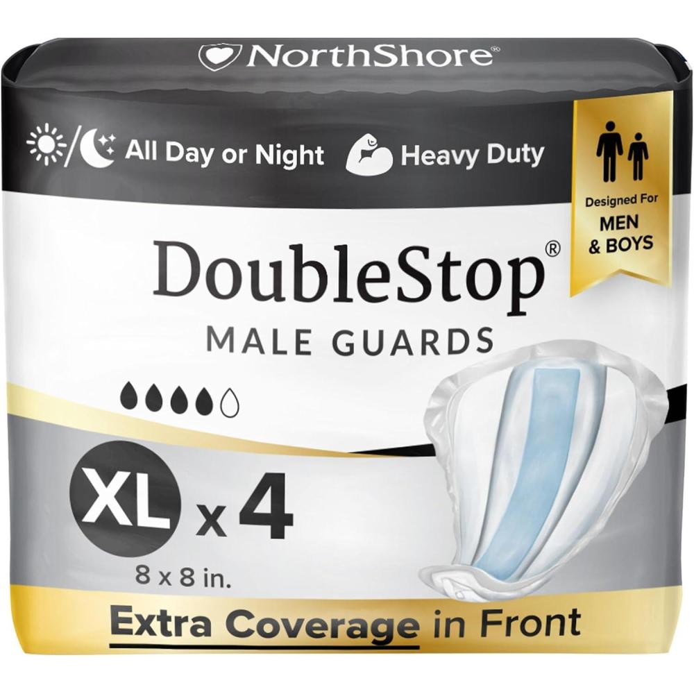 image:imageNorthShore DoubleStop Male Guards for Men Large Pack52XLarge 4 Count