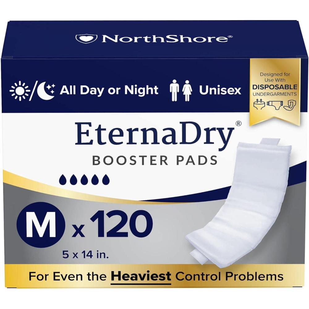 image:imageNorthShore EternaDry Booster Pads for Men and Women with Adhesive Large Case120 430sMedium Case120