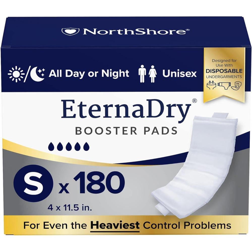 image:imageNorthShore EternaDry Booster Pads for Men and Women with Adhesive Large Case120 430sSmall  Case180
