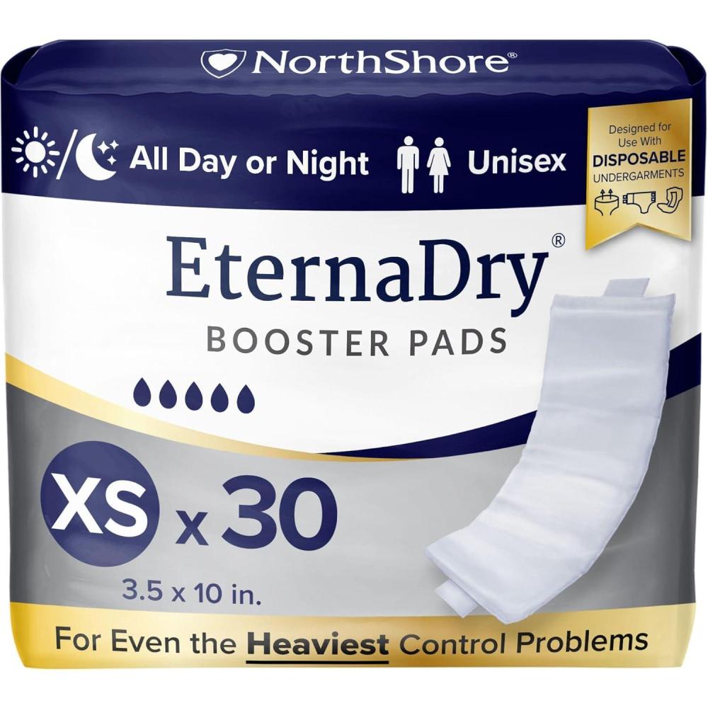 image:imageNorthShore EternaDry Booster Pads for Men and Women with Adhesive Large Case120 430sXSmall  Pack30