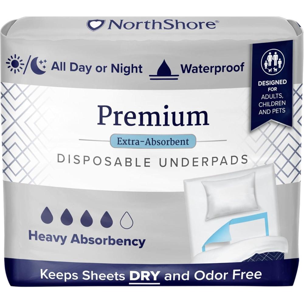 image:imageNorthShore Premium 36 x 36 45 oz Peach SuperAbsorbent Underpads Chux XLarge Case80 810sLarge 25 Count