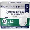 image:imageNorthShore GoSupreme Lite Incontinence Underwear 6Hour Pullup Style Medium 14 Count Bag Black 3040 inches Unisex Adult DiapersWhite