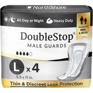 NorthShore DoubleStop Male Guards for Men, Large, Pack/52(Large (4 Count))