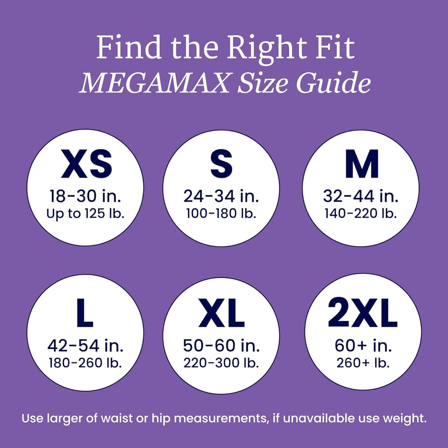 image:imageNorthShore MegaMax 12Hour HBL Adult Diapers for Heavy Bladder Leaks Medium 10 Count White 3244 inches TabStyle Incontinence Underwear for Men Women amp TeensWhite
