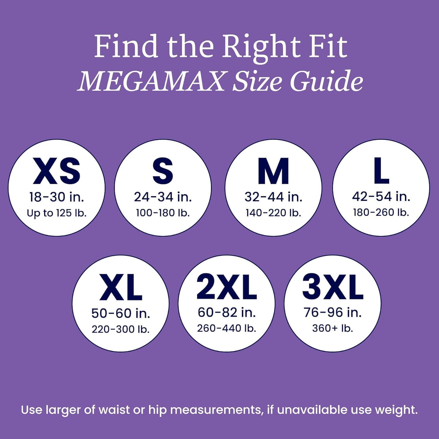 image:imageNorthShore MegaMax 12Hour HBL Adult Diapers for Heavy Bladder Leaks Medium 10 Count White 3244 inches TabStyle Incontinence Underwear for Men Women amp TeensWhite