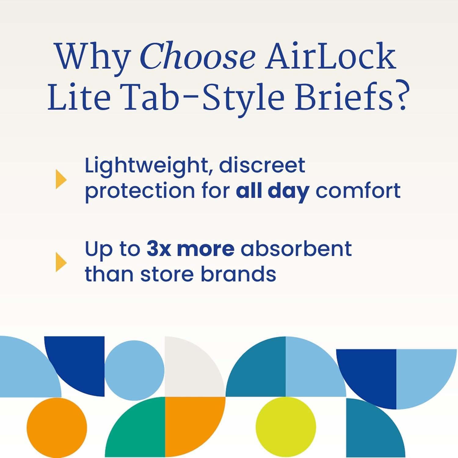 image:imageNorthShore MegaMax AirLock Lite Breathable 6Hour TabStyle Adult Diapers Medium 12 Count Bag White 3244 inches Unisex Incontinence UnderwearWhite